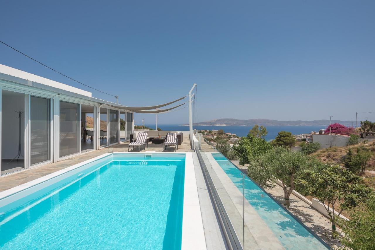 Villa Luna Private Heated Hydro Pool Bbq Beach 4Min Agia Marina Mikrolimanou Exterior photo