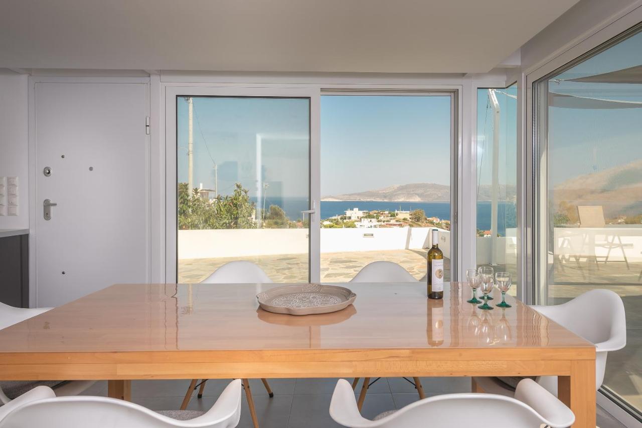 Villa Luna Private Heated Hydro Pool Bbq Beach 4Min Agia Marina Mikrolimanou Exterior photo