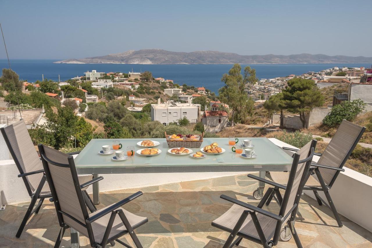 Villa Luna Private Heated Hydro Pool Bbq Beach 4Min Agia Marina Mikrolimanou Exterior photo