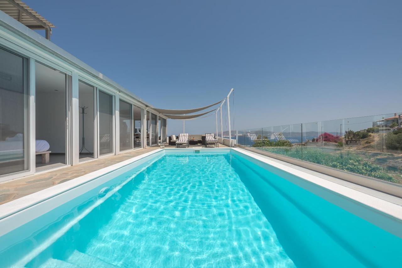 Villa Luna Private Heated Hydro Pool Bbq Beach 4Min Agia Marina Mikrolimanou Exterior photo